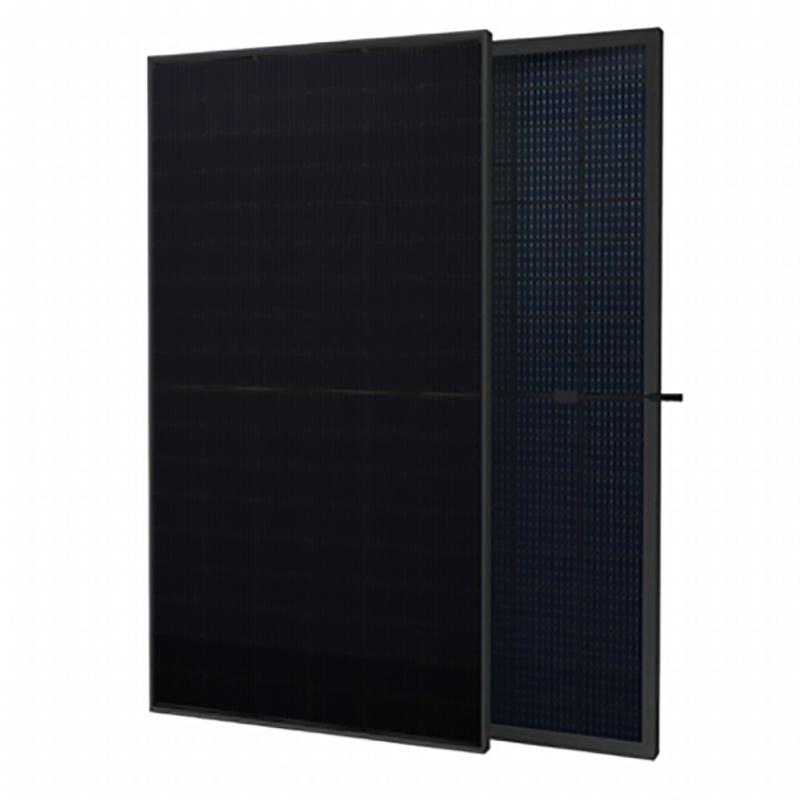 Moduli fotovoltaici solari bifacciali completamente neri da 420 W