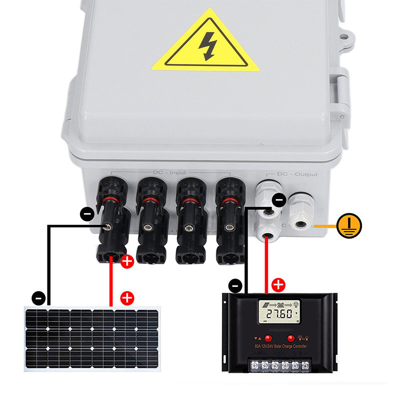 Scatola combinatrice 1000 V CC 3 ingressi 1 uscita